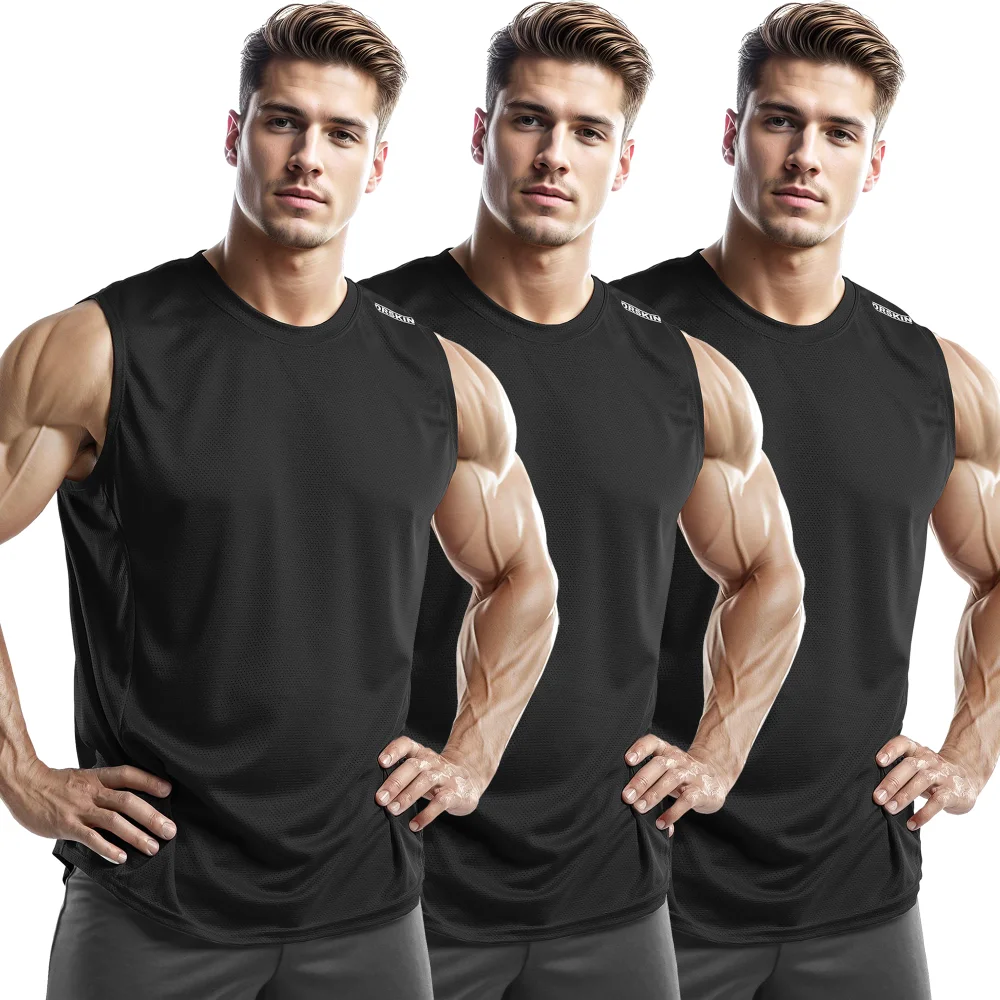 DRSKIN Mesh Sleeveless Base Layer, 3-pack